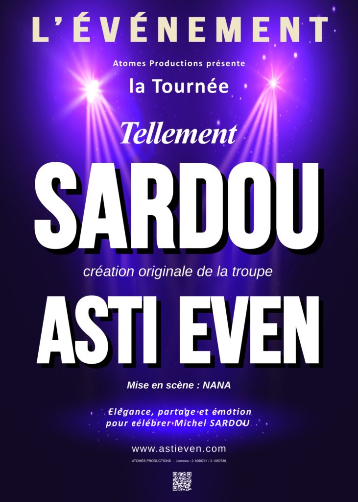 Affiche A3 - Tournée Tellement... SARDOU